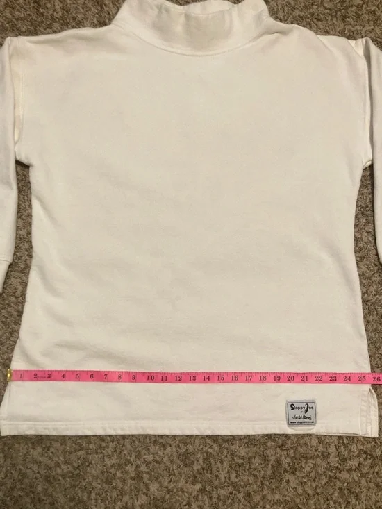 Sloppy Joe UK 100% Organic Cotton High Neck Sweatshirt, Sz 3 L/XL Oversized Boxy - Picture 8 of 16